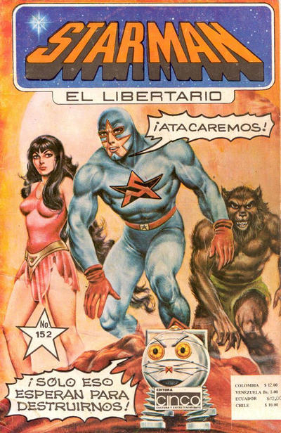 Cover for Starman El Libertario (Editora Cinco, 1970 ? series) #152