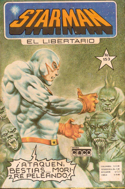 Cover for Starman El Libertario (Editora Cinco, 1970 ? series) #153