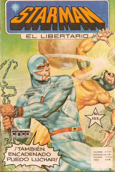 Cover for Starman El Libertario (Editora Cinco, 1970 ? series) #155