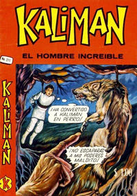 Cover Thumbnail for Kalimán El Hombre Increíble (Promotora K, 1965 series) #271