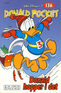 Cover Thumbnail for Donald Pocket (Hjemmet / Egmont, 1968 series) #136 - Donald hopper i det [2. utgave bc 239 05]