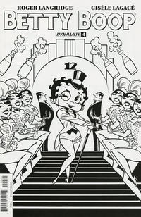 Cover Thumbnail for Betty Boop (Dynamite Entertainment, 2016 series) #4 [Cover C Retailer Incentive Black & White]