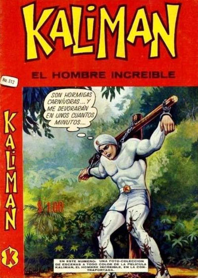 Cover for Kalimán El Hombre Increíble (Promotora K, 1965 series) #312