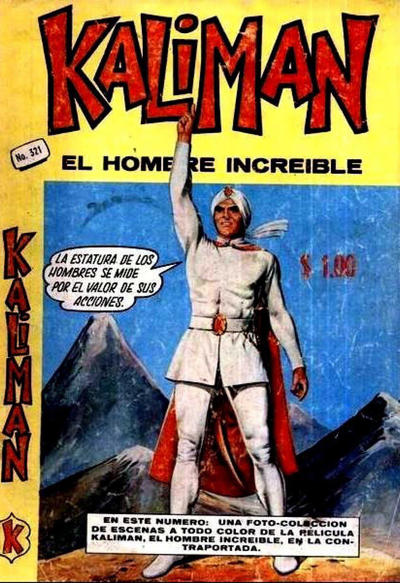 Cover for Kalimán El Hombre Increíble (Promotora K, 1965 series) #321