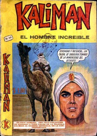 Cover for Kalimán El Hombre Increíble (Promotora K, 1965 series) #343