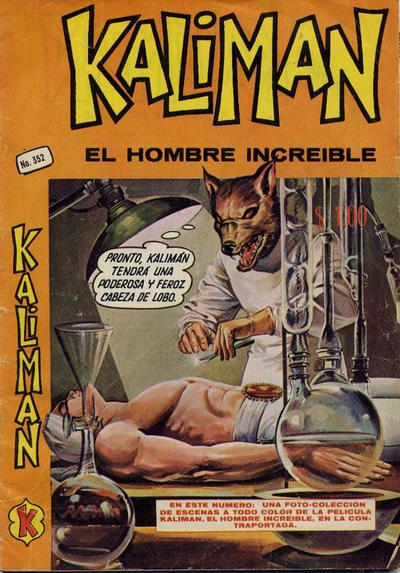 Cover for Kalimán El Hombre Increíble (Promotora K, 1965 series) #352