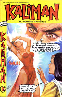 Cover Thumbnail for Kalimán El Hombre Increíble (Promotora K, 1965 series) #1027