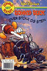 Cover Thumbnail for Donald Pocket (Hjemmet / Egmont, 1968 series) #187 - Donald Duck Over stokk og stein [1. opplag]
