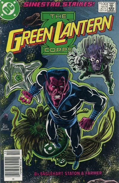 Cover for The Green Lantern Corps (DC, 1986 series) #217 [Canadian]