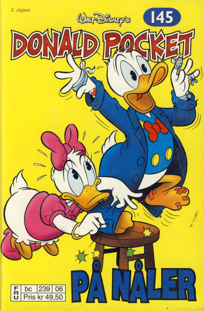 Cover for Donald Pocket (Hjemmet / Egmont, 1968 series) #145 - På nåler [2. utgave bc 239 06]