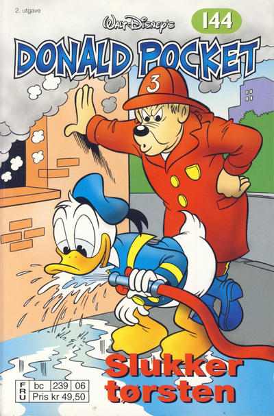 Cover for Donald Pocket (Hjemmet / Egmont, 1968 series) #144 - Donald slukker tørsten [2. utgave bc 239 06]