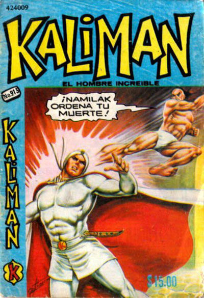 Cover for Kalimán El Hombre Increíble (Promotora K, 1965 series) #913