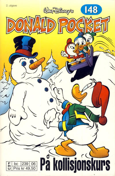 Cover for Donald Pocket (Hjemmet / Egmont, 1968 series) #148 - På kollisjonskurs [2. utgave bc 239 06]