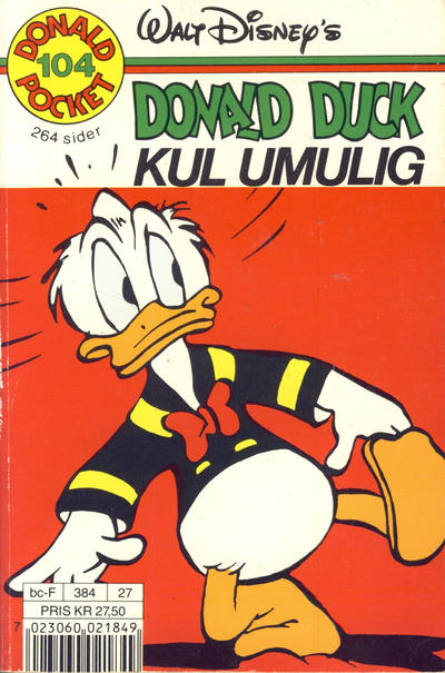Cover for Donald Pocket (Hjemmet / Egmont, 1968 series) #104 - Donald Duck Kul umulig [Reutsendelse]
