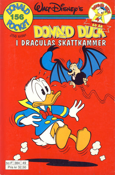 Cover for Donald Pocket (Hjemmet / Egmont, 1968 series) #156 - Donald Duck i Draculas skattkammer [Reutsendelse]