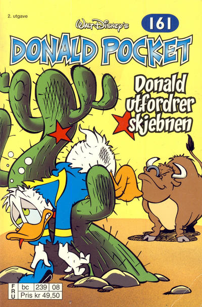 Cover for Donald Pocket (Hjemmet / Egmont, 1968 series) #161 - Donald utfordrer skjebnen [2. utgave bc 239 08]