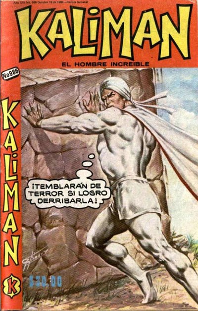 Cover for Kalimán El Hombre Increíble (Promotora K, 1965 series) #986