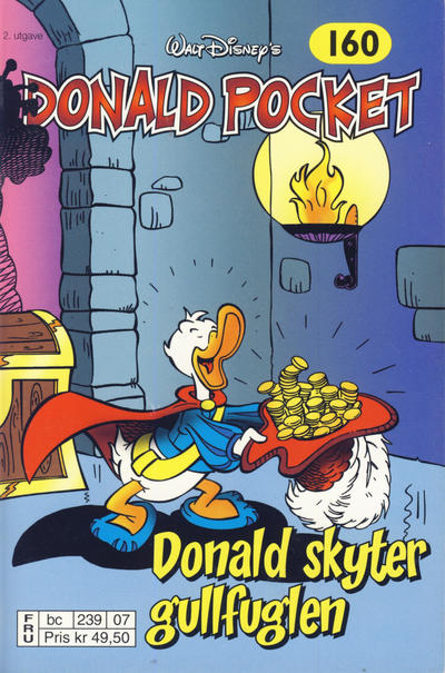 Cover for Donald Pocket (Hjemmet / Egmont, 1968 series) #160 - Donald skyter gullfuglen [2. utgave bc 239 07]