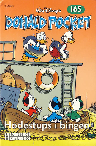 Cover for Donald Pocket (Hjemmet / Egmont, 1968 series) #165 - Hodestups i bingen [2. utgave bc 239 08]