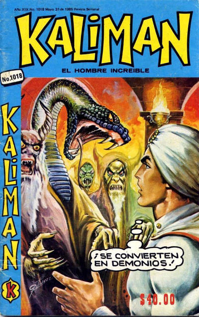 Cover for Kalimán El Hombre Increíble (Promotora K, 1965 series) #1018