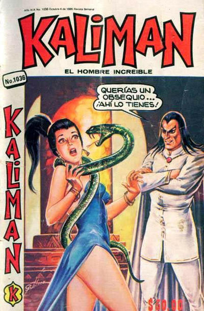 Cover for Kalimán El Hombre Increíble (Promotora K, 1965 series) #1036