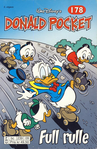 Cover for Donald Pocket (Hjemmet / Egmont, 1968 series) #178 - Full rulle [2. utgave bc 239 09]
