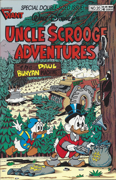 Cover for Walt Disney's Uncle Scrooge Adventures (Gladstone, 1987 series) #20 [Newsstand]