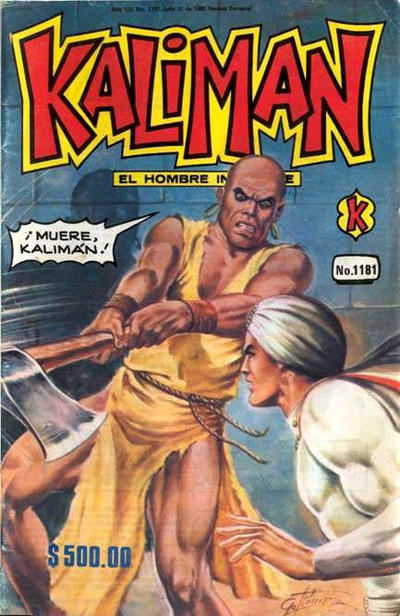 Cover for Kalimán El Hombre Increíble (Promotora K, 1965 series) #1181