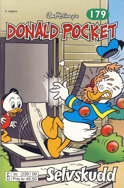 Cover for Donald Pocket (Hjemmet / Egmont, 1968 series) #179 - Selvskudd [2. utgave bc 239 09]