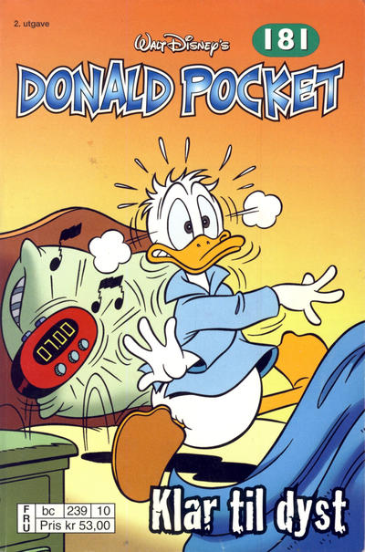 Cover for Donald Pocket (Hjemmet / Egmont, 1968 series) #181 - Klar til dyst [2. utgave bc 239 10]