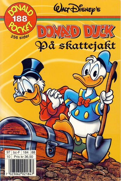 Cover for Donald Pocket (Hjemmet / Egmont, 1968 series) #188 - Donald Duck på skattejakt [1. opplag]