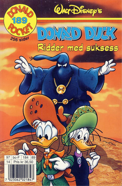 Cover for Donald Pocket (Hjemmet / Egmont, 1968 series) #189 - Donald Duck Ridder med suksess [1. opplag]