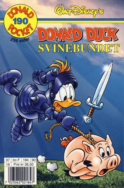 Cover for Donald Pocket (Hjemmet / Egmont, 1968 series) #190 - Donald Duck Svinebundet [1. opplag]