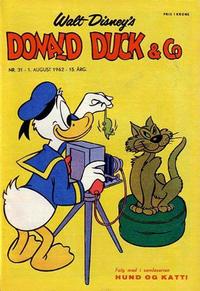 Cover for Donald Duck & Co (Hjemmet / Egmont, 1948 series) #31/1962