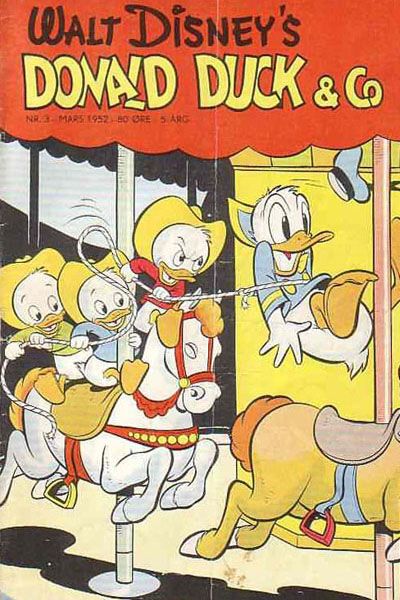 Cover for Donald Duck & Co (Hjemmet / Egmont, 1948 series) #3/1952