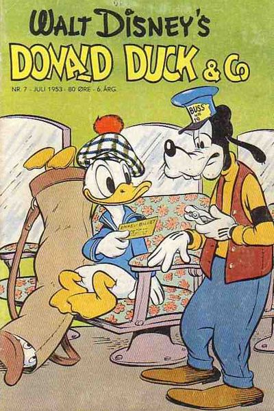 Cover for Donald Duck & Co (Hjemmet / Egmont, 1948 series) #7/1953