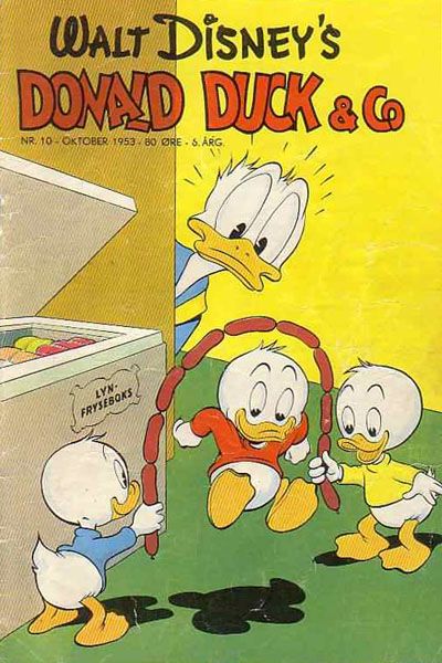 Cover for Donald Duck & Co (Hjemmet / Egmont, 1948 series) #10/1953