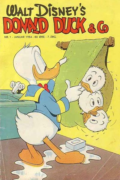 Cover for Donald Duck & Co (Hjemmet / Egmont, 1948 series) #1/1954