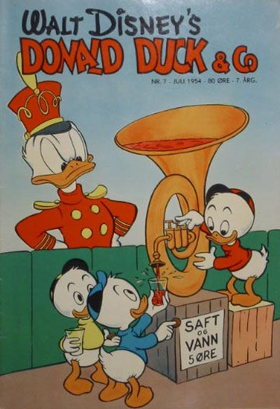 Cover for Donald Duck & Co (Hjemmet / Egmont, 1948 series) #7/1954