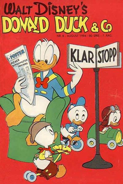 Cover for Donald Duck & Co (Hjemmet / Egmont, 1948 series) #8/1954