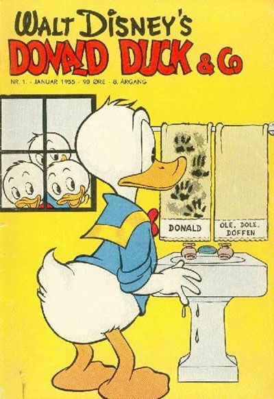 Cover for Donald Duck & Co (Hjemmet / Egmont, 1948 series) #1/1955
