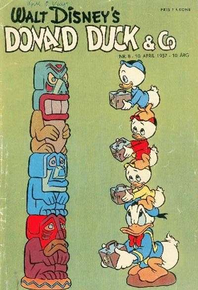 Cover for Donald Duck & Co (Hjemmet / Egmont, 1948 series) #8/1957