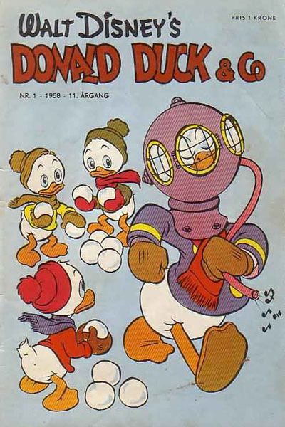 Cover for Donald Duck & Co (Hjemmet / Egmont, 1948 series) #1/1958