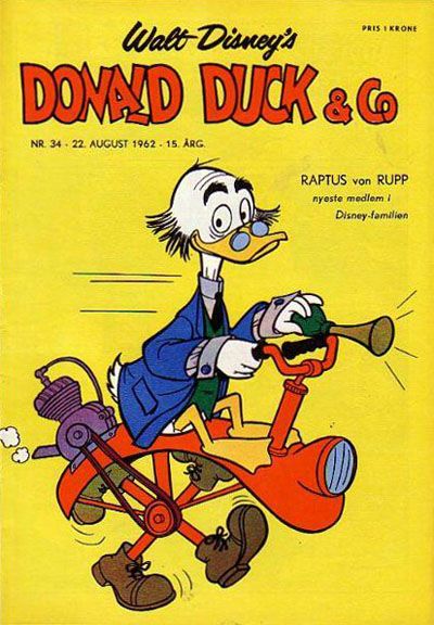 Cover for Donald Duck & Co (Hjemmet / Egmont, 1948 series) #34/1962