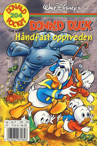 Cover Thumbnail for Donald Pocket (Hjemmet / Egmont, 1968 series) #204 - Donald Duck Håndfast opptreden [1. opplag]
