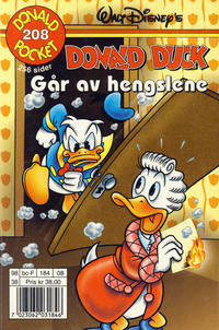 Cover Thumbnail for Donald Pocket (Hjemmet / Egmont, 1968 series) #208 - Donald Duck går av hengslene [1. opplag]
