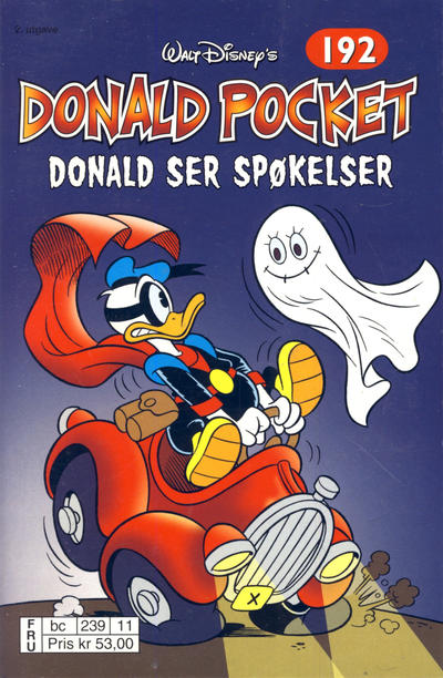Cover for Donald Pocket (Hjemmet / Egmont, 1968 series) #192 - Donald ser spøkelser [2. opplag bc 239 11]