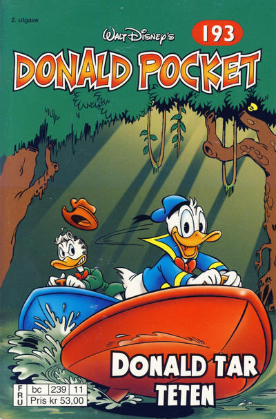 Cover for Donald Pocket (Hjemmet / Egmont, 1968 series) #193 - Donald tar teten [2. opplag bc 239 11]