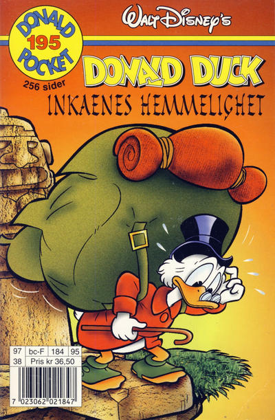 Cover for Donald Pocket (Hjemmet / Egmont, 1968 series) #195 - Donald Duck Inkaenes hemmelighet [1. opplag]