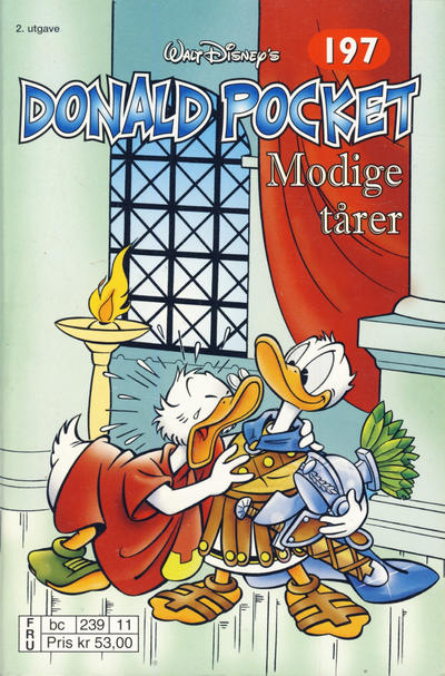 Cover for Donald Pocket (Hjemmet / Egmont, 1968 series) #197 - Modige tårer [2. opplag bc 239 11]